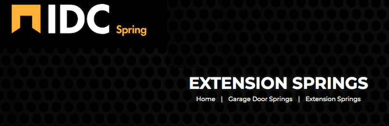 Image of header for IDC Spring website for blog post on best garage door extension springs.