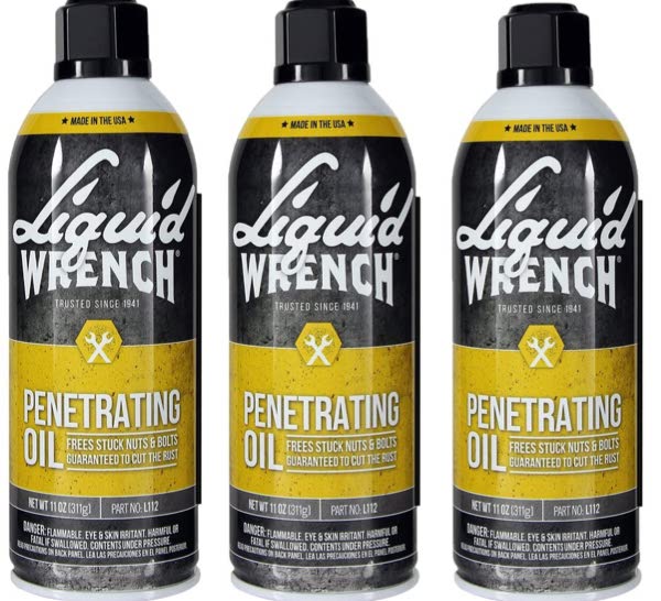 Photo of three cans of liquid wrench lubricant for post on best garage door spring lube.