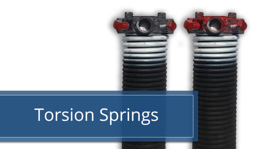 Photo of the ends of two torsion springs with label over the image for post on how to choose garage door torsion springs.