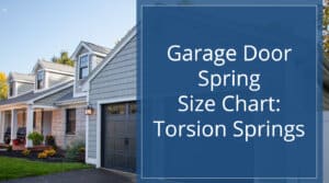 Garage Door Spring Size Chart - Heritage Garage Door