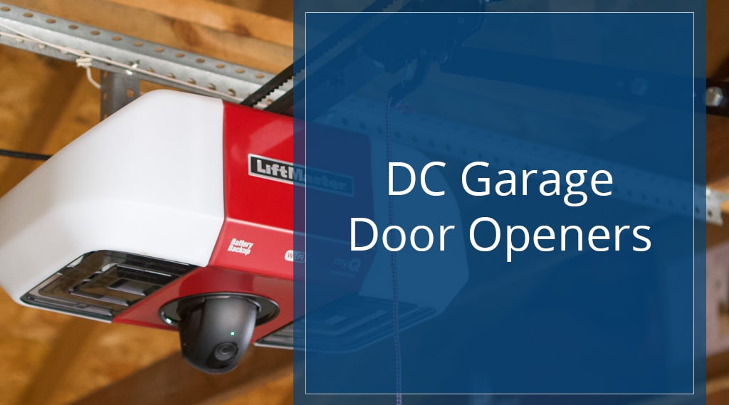 DC Garage Door Openers - photo of a dc garage door opener from Liftmaster.