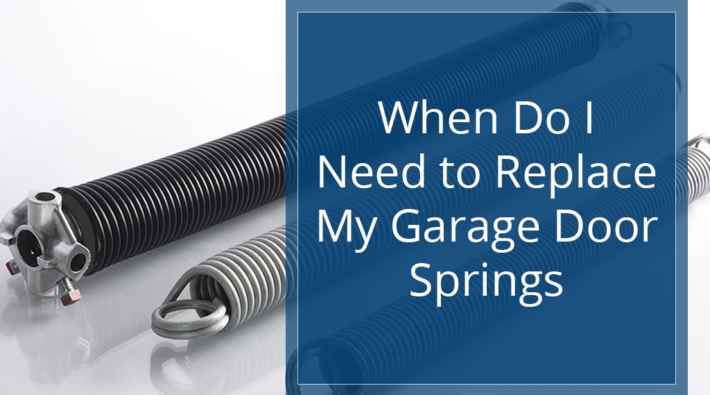 When Do I Need To Replace My Garage Door Springs? - photo of three types of garage door springs.