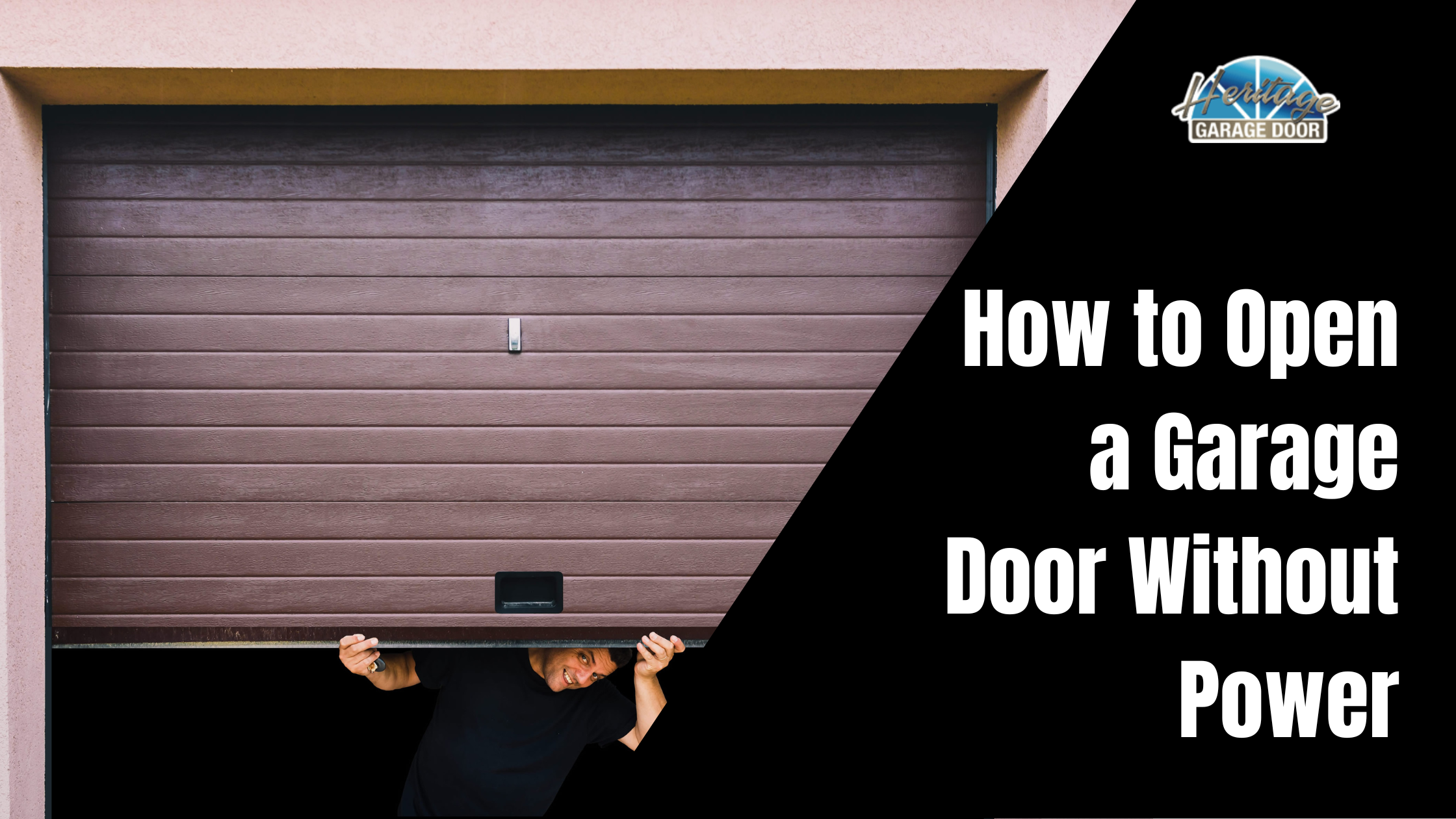 How to Open a Garage Door Without Power