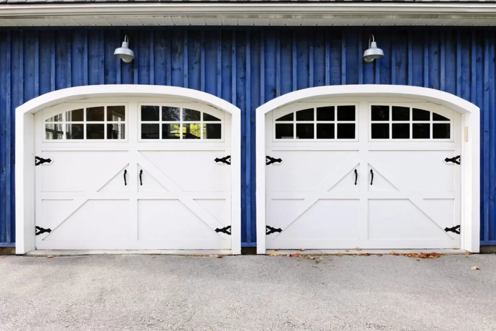 Whitewashed Barn Doors