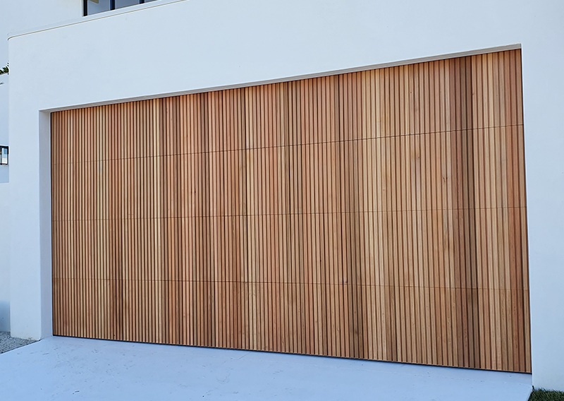 Vertical Slatted Wood Look